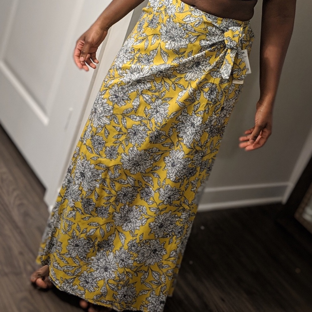 Floral Wrap Skirt